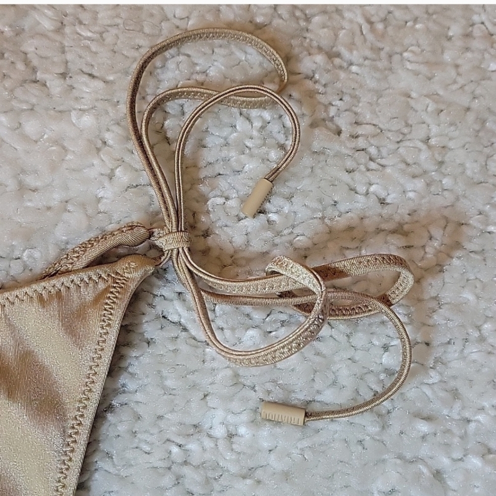 NEW TRIANGL bronze/gold Swim Bikini Bottoms Size S - Picture 5 of 10